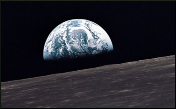 Photo of Earth from the moon